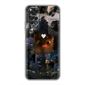 Чохол як приборкати дракона на Xiaomi Redmi Note 11 / 11s (Дракон колаж)