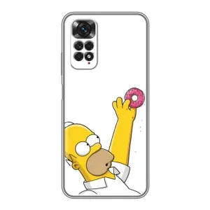 Чjхол з Сімпсонами для Xiaomi Redmi Note 11 / 11s (VPrint) (Гомер з пончиком)