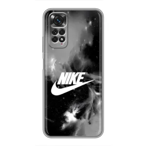 Чехол для Xiaomi Redmi Note 11 / 11s - с принтом Найк (AlphaPrint) (Лого Найк)