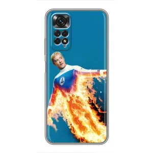 Чохол з принтом Фантастична четвірка для Xiaomi Redmi Note 11 / 11s (Людина-факел у вогні)