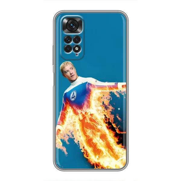 Чохол з принтом «Людина-факел у вогні» для Xiaomi Redmi Note 11 / 11s