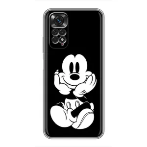 Міккі Маус чохол для Xiaomi Redmi Note 11 / 11s (AlphaPrint - Мультяшні) (Маус на чорному)