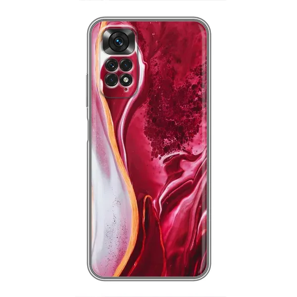 Чехол с принтом «Мрамор красный» для Xiaomi Redmi Note 11 / 11s Чехол с принтом «Мрамор красный» для Xiaomi Redmi Note 11 / 11s