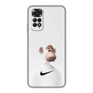 Чехлы с Обезьянами NFT для Xiaomi Redmi Note 11 / 11s (AlphaPrint) (обезьяна NFT Nike)