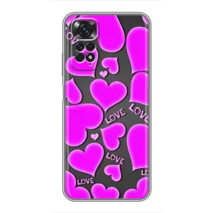Чехлы для любимой на Xiaomi Redmi Note 11 / 11s (VPrint) (Pink hearts)
