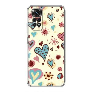 Чехлы для любимой на Xiaomi Redmi Note 11 / 11s (VPrint) (Сердечки)