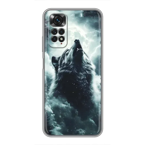 Чохол з принтом «Вовк у хмарах» для Xiaomi Redmi Note 11 / 11s Чохол з принтом «Вовк у хмарах» для Xiaomi Redmi Note 11 / 11s