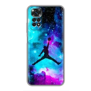 Чехлы для Xiaomi Redmi Note 11 / 11s - с картинкой JORDAN (AlphaPrint) (Яркий Джордан)