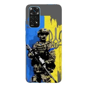 Чехлы с картинкой ЗСУ для Xiaomi Redmi Note 11E Pro (AlphaPrint) (АРТ солдат)