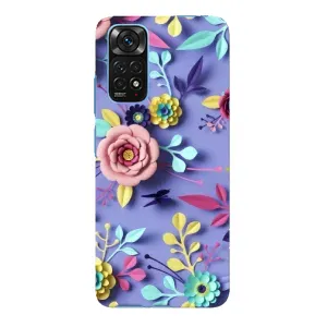 Чехлы с Цветами для Xiaomi Redmi Note 11E Pro (VPrint) (Цветочный дизайн)
