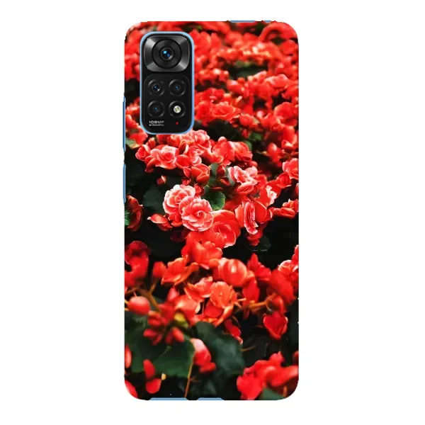 Чохол з принтом «Квіти червоні» для Xiaomi Redmi Note 11E Pro Чохол з принтом «Квіти червоні» для Xiaomi Redmi Note 11E Pro