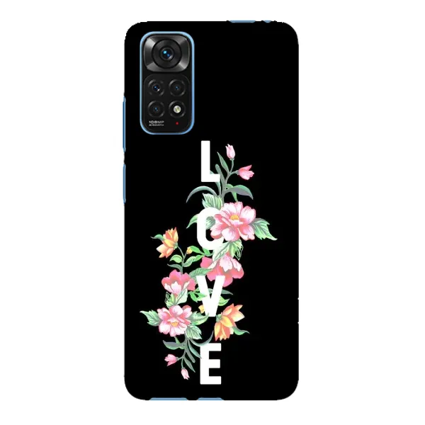 Чехол с принтом «Цветы LOVE» для Xiaomi Redmi Note 11E Pro