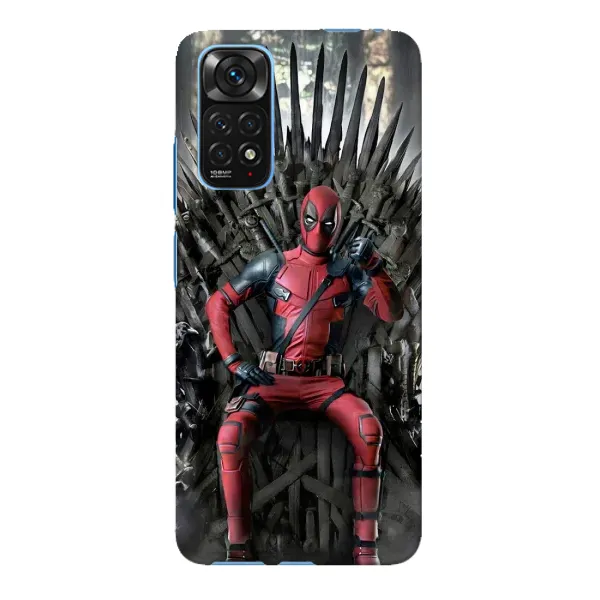 Чехол с принтом «Дэдпул на троне» для Xiaomi Redmi Note 11E Pro Чехол с принтом «Дэдпул на троне» для Xiaomi Redmi Note 11E Pro
