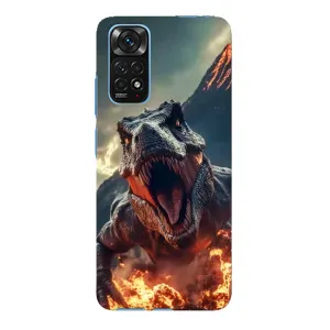 Чехол с принтом «Огненный динозавр» для Xiaomi Redmi Note 11E Pro