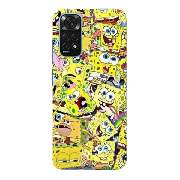 Чохол з принтом «Емоції Спан Боба» для Xiaomi Redmi Note 11E Pro