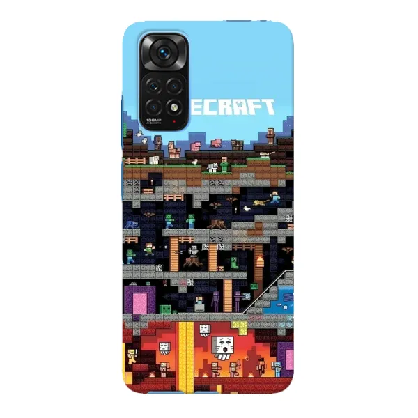 Чохол з принтом «фон Minecraft» для Xiaomi Redmi Note 11E Pro Чохол з принтом «фон Minecraft» для Xiaomi Redmi Note 11E Pro