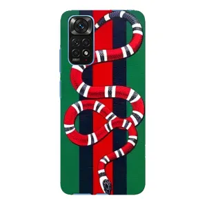 Чехлы ГУЧЧИ для Редми Нот 11Е Про (AlphaPrint) (Gucci змия)