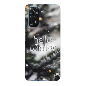 Новорічні, Святкові Чохли для Xiaomi Redmi Note 11E Pro - 2024 год (Hello winter)