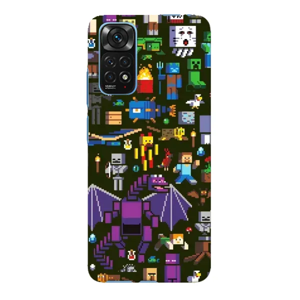 Чохол з принтом «Колаж Майнкрафт» для Xiaomi Redmi Note 11E Pro Чохол з принтом «Колаж Майнкрафт» для Xiaomi Redmi Note 11E Pro