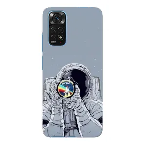 Чехол NASA для Xiaomi Redmi Note 11E Pro (AlphaPrint) (Космонавт фото)