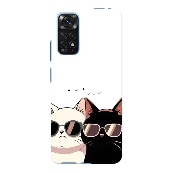 Чохол з принтом «Коти в окулярах» для Xiaomi Redmi Note 11E Pro Чохол з принтом «Коти в окулярах» для Xiaomi Redmi Note 11E Pro