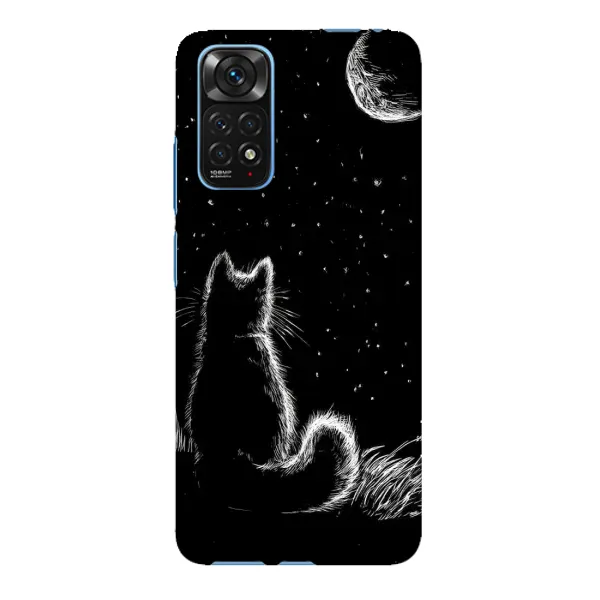 Чохол з принтом «Котик і місяць» для Xiaomi Redmi Note 11E Pro Чохол з принтом «Котик і місяць» для Xiaomi Redmi Note 11E Pro