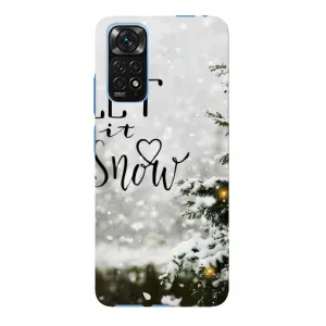 Новорічні, Святкові Чохли для Xiaomi Redmi Note 11E Pro - 2024 год (Let it snow)