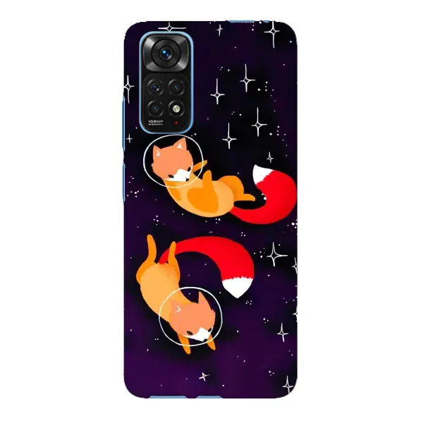 Чехол с принтом «Лисички космонавты» для Xiaomi Redmi Note 11E Pro Чехол с принтом «Лисички космонавты» для Xiaomi Redmi Note 11E Pro