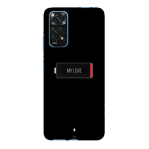 Чехол с принтом «Love battery» для Xiaomi Redmi Note 11E Pro