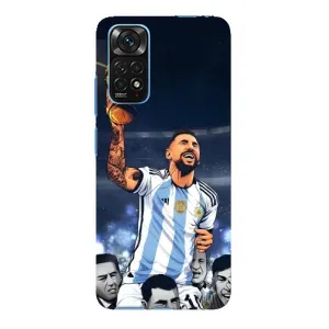 Чохли для Xiaomi Redmi Note 11E Pro (Leo чемпіон) (AlphaPrint) (Мессі з кубком)