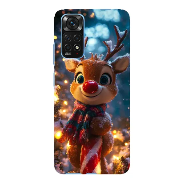 Чохол з принтом «Олень з шарфом» для Xiaomi Redmi Note 11E Pro