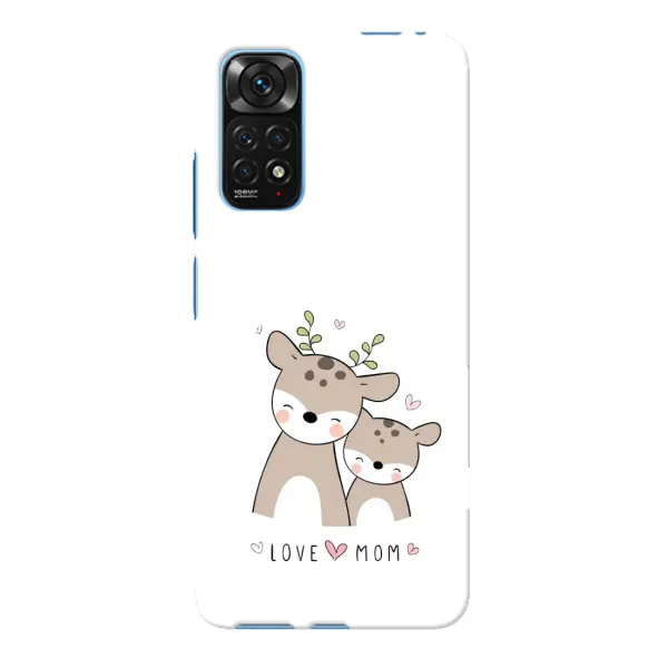 Чохол з принтом «Оленята мама і малюк» для Xiaomi Redmi Note 11E Pro