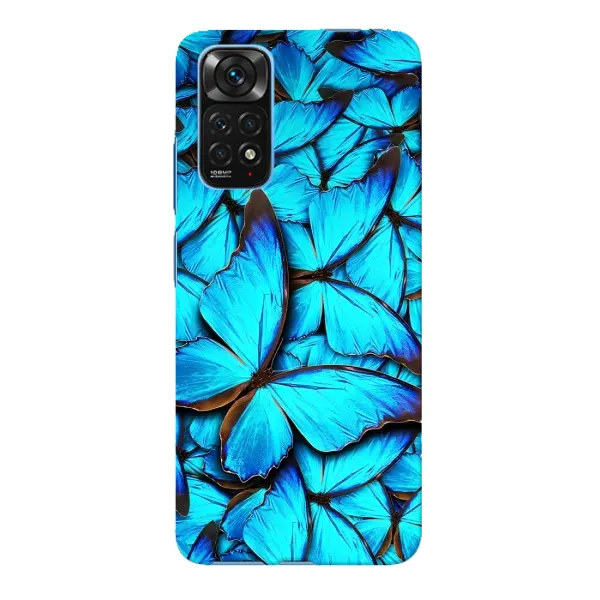 Чехол с принтом «Синие бабочки» для Xiaomi Redmi Note 11E Pro