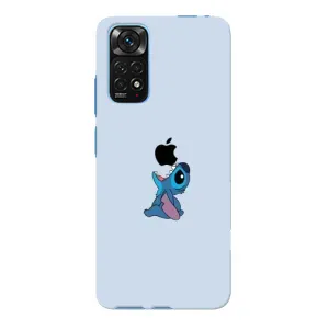 Чохол з принтом Стіч на Xiaomi Redmi Note 11E Pro (Stitch apple)