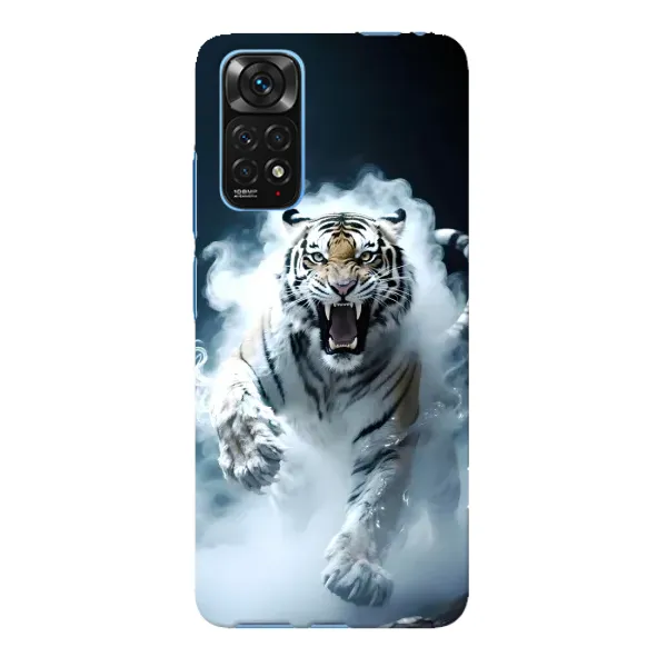 Чехол с принтом «Белый тигр в дыму» для Xiaomi Redmi Note 11E Pro Чехол с принтом «Белый тигр в дыму» для Xiaomi Redmi Note 11E Pro