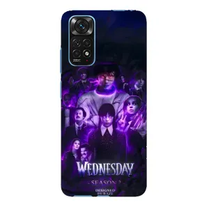 Чохол з дизайном Венздей 2 на Xiaomi Redmi Note 11E Pro (Фіолетова магія Венздей)