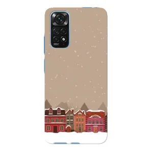 Новорічні, Святкові Чохли для Xiaomi Redmi Note 11E Pro - 2024 год (Зимове місто)