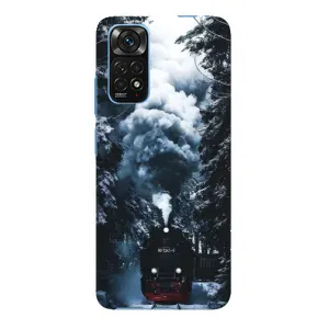 Новорічні, Святкові Чохли для Xiaomi Redmi Note 11E Pro - 2024 год (Зимовий потяг)