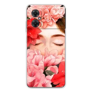 Чехлы (ART) Цветы на Xiaomi Redmi Note 11R (VPrint) (Глаза в цветах)