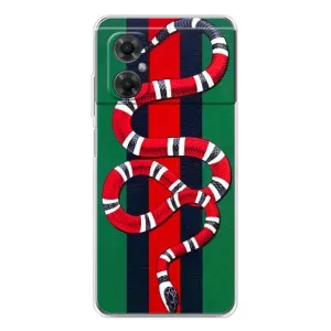 Чехлы ГУЧЧИ для Редми Ноут 11р (AlphaPrint) (Gucci змия)
