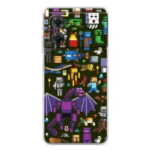 Чохол Майнкрафт на Xiaomi Redmi Note 11R (AlphaPrint) Minecraft (Колаж Майнкрафт)