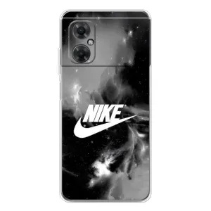 Чехол для Xiaomi Redmi Note 11R - с принтом Найк (AlphaPrint) (Лого Найк)