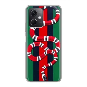 Чехлы ГУЧЧИ для Редми Ноут 12 (5Джи) (AlphaPrint) (Gucci змия)