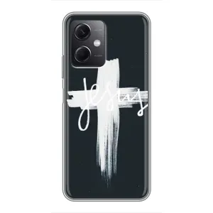 Чехол для Xiaomi Redmi Note 12 (5G) (AlphaPrint) - (Христианские) (Иисус)