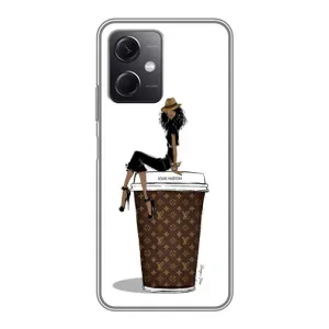 Чехлы Луи Витон для Xiaomi Redmi Note 12 (5G) (AlphaPrint - LOUIS VUITTON) (кофе LOUIS VUITTON)