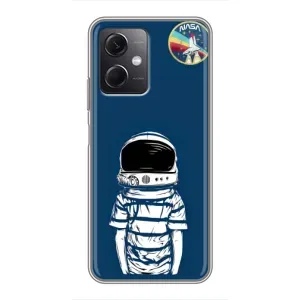 Чехол NASA для Xiaomi Redmi Note 12 (5G) (AlphaPrint) (Мальчик в шлеме)