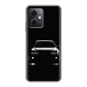 Чехол для Редми Ноут 12 (5Джи) - с принтом БМВ (AlphaPrint) (Машина BMW)