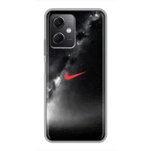 Чехол для Xiaomi Redmi Note 12 (5G) - с принтом Найк (AlphaPrint) (Найк красный)