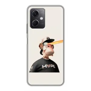 Чехлы с Обезьянами NFT для Xiaomi Redmi Note 12 (5G) (AlphaPrint) (обезьяна NFT в очках)