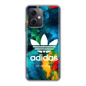 Чехлы Адидас для Xiaomi Redmi Note 12 (5G) (AlphaPrint) (Яркий Адидас)
